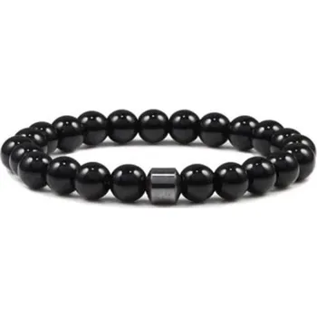 Náramek Flor de Cristal Náramek z pravých kamenů Hematit