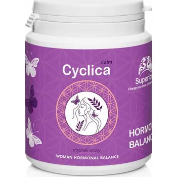 Zdraví Superionherbs Cyclica Calm, přírodní podpora pro hormonální rovnováhu a úlevu při PMS, 90 tobolek