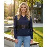 Dámská mikina KIXMI RANDY TMAVĚ MODRÁ S