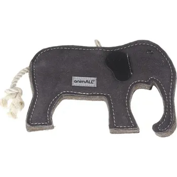 Hračka pro psa animALL Hračka Slon natural kůže podložená plstí 15 × 21 cm