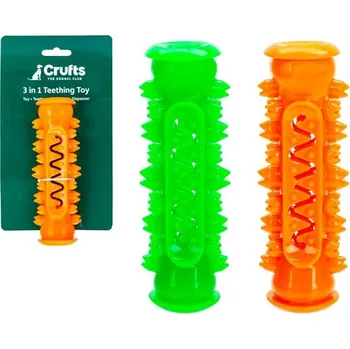 Hračka pro psa Crufts Kousací hračka 3v1 - mix barev