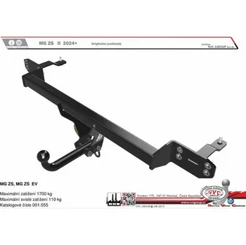 Tažné zařízení Tažné zařízení MG ZS 10/2024-> SV 001-555, SVC GROUP