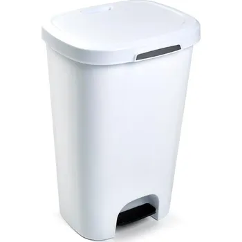 Odpadkový koš Plastic Forte Koš na odpad 50 l pedálový bíly