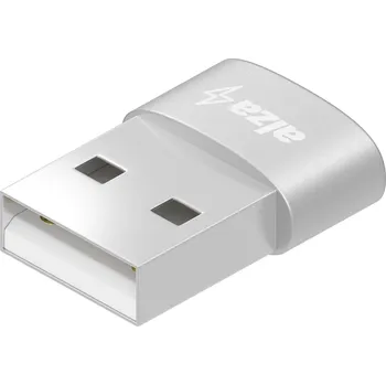 Datové redukce AlzaPower USB-A (M) to USB-C (F) 2.0 bílý