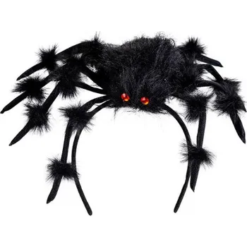 Karnevalový doplněk Carnival toys Čelenka s chlupatým pavoukem