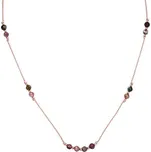Agato Šňůrkový náhrdelník s melounovým turmalínem HE30K3RG - LP