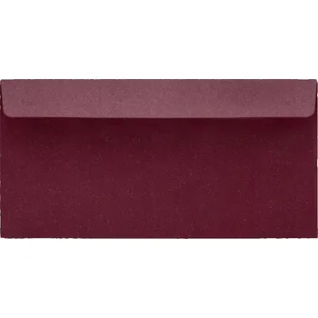 Obálka Ozdobné obálky DL bordó na pozvánky 50 Ks