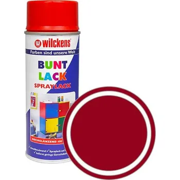 Autokosmetika Wilckens Syntetická vrchní barva ve spreji vysoký lesk 400 ml červená, WI.16030300140