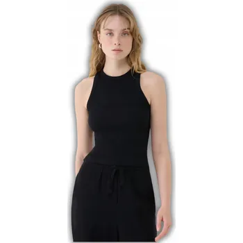 Dámské tričko 4F DÁMSKÉ TRIČKO TOP Z ŽEBROVANÉHO ÚPLETU XS F119 SS25