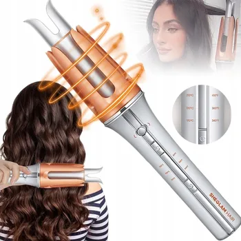 Kulma AUTOMATICKÁ KULMA NA VLASY S OTOČNOU KERAMICKOU HLAVICÍ PRO VELKÉ VLNY