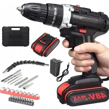 Vrtačka Aku Vrtačka 48V 2 akumulátory 1450 ot/min Vrtáky Kufr KOMPLET