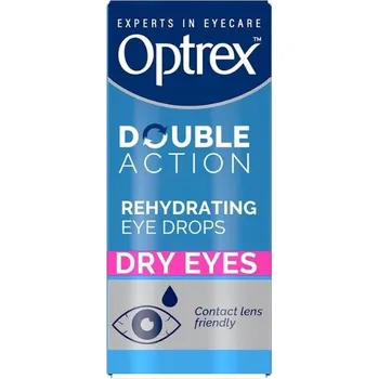 Péče o oční okolí Optrex Double Action Rehydrating Eye Drops Kapky na suché oči 10 ml