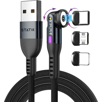 Datový kabel Statik 360 2.0 USB kabel (0,9m) s magnetickými koncovkami