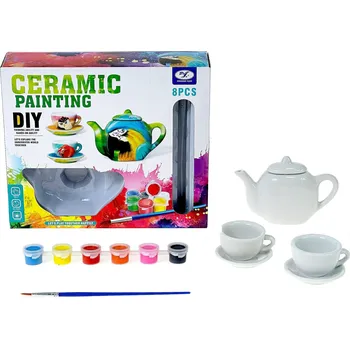 Dětská kuchyňka Vizopol Sada na malování - nádobí, 22,5 × 19 × 6 cm, W/B