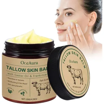 Pleťový krém Hypoalergenní balzám z hovězího loje na tělo a obličej Tallow Balm 120g