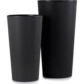 Květináč Sada 2 květináčů URBANICA ECO černá