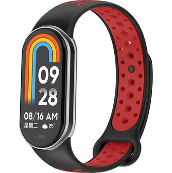 Příslušenství k chytrým hodinkám Eternico Sporty pro Xiaomi Smart Band 8 / 9 / 10 solid black and red