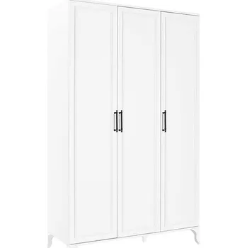 Šatní skříň Nejlevnější nábytek Kombinovaná skříň GRAVEN, bílá