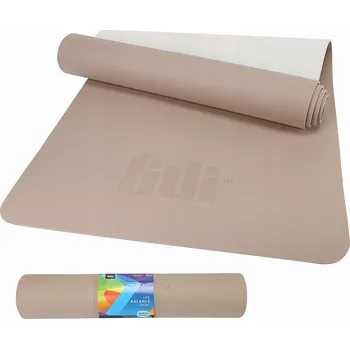 podložka na cvičení Podložka na cvičení Fitli 183 cm x 61 cm béžová