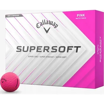 Golfový míček Golfové míčky Callaway Supersoft Pink Mat 12 ks