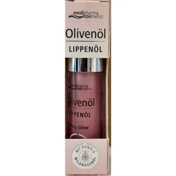 Přípravek na rty Olivenol Lippenol Olej na rty s olivovým olejem a růžovým leskem 4 ml