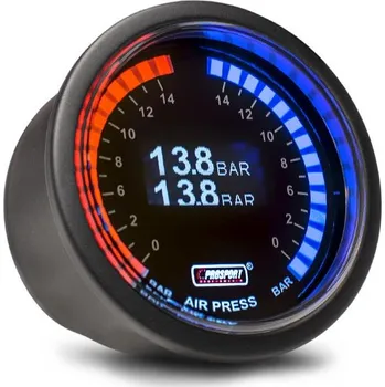 Prosport Performance Přídavný budík řady Dual, barva podsvícení modro-červená