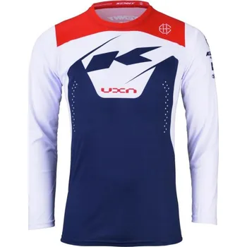 Cyklistické oblečení KENNY Cyklistický dres s dlouhým rukávem letní - ELITE KID 24 - modrá 3XS