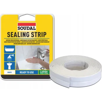 Izolační páska Soudal Těsnicí páska bílá, připravená k použití, 38 mm x 3,35 m