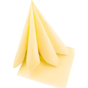 Papírový ubrousek Ubrousky celoroční sv.žluté, 38x38cm, 2-vrstvé