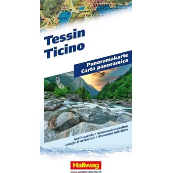 Hallwag Panoramakarte Tessin
