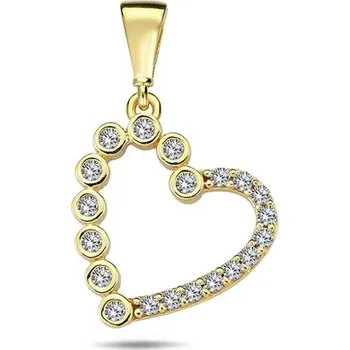 Přívěsek DIANTE Zlatý přívěsek srdíčko 59642370 (Au 585/1000, 0,89 g)