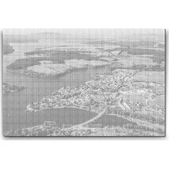 kreativní sada Painting Queens Vodní nádrž Lipno, 40 × 60 cm, s rámem