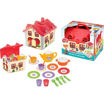 Hračka Dětský čajový set, domeček