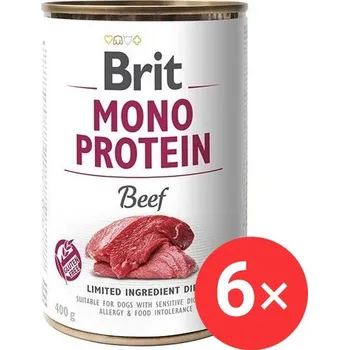 Krmivo pro psa Brit Mono Protein Beef 6 × 400 g