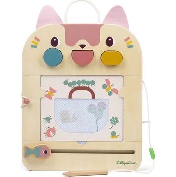 Magnetická kreslící tabulka Lilliputiens Kouzelná tabulka kočička Jeanne