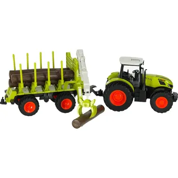 RC model auta IKONKA RC Zemědělský traktor s vlekem farmy, dálkově ovládaný, 2.4 G, 3.7 V, 500 mAh