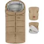 PETITE&MARS Set Fusak Jibot 3v1 + rukavice na kočárek Jasie Sweet Toffee