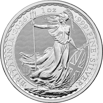 Stříbrná investiční mince Britannia 1 Oz | Charles III | 2026