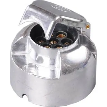 Přívěs k motorovému vozidlu Autolamp CZ Zásuvka 12V 7P hliník kulatá + těsnění