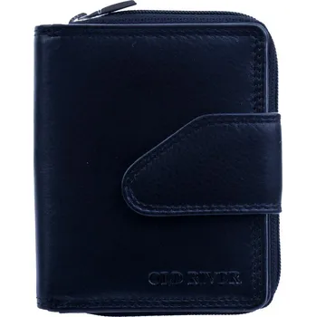 Peněženka Old River Malá kožená peněženka, černá