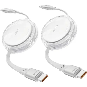 Datový kabel iOttie 100W Retractable USB-C Cable 2 Pack White