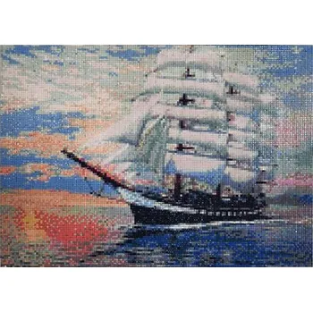 Diamantové malování GFT Diamantové malování s rámem - Plachetnice
