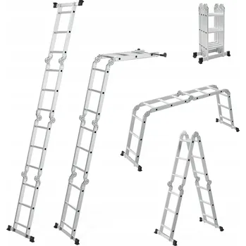 Žebřík Víceúčelový skládací hliníkový Žebřík