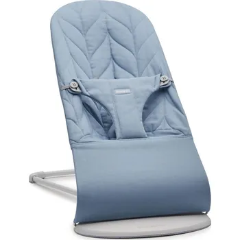 Babybjörn Bliss Woven Blue Petal, světlá konstrukce