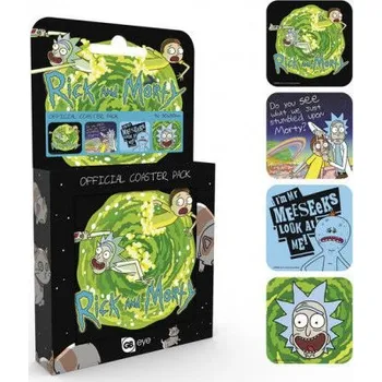 Rick a Morty Coaster 4 - pack Mix