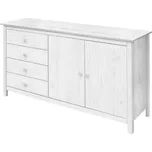 IDEA Komoda 2 dveře + 4 zásuvky TORINO bílá