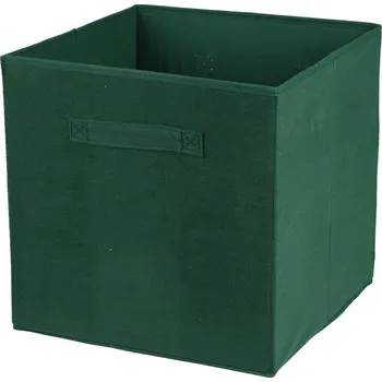 Úložný box DOCHTMANN Box do kallaxu, úložný box manšestr, tmavě zelený 31 × 31 × 31 cm