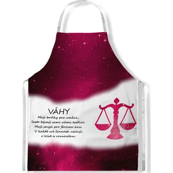 Kuchyňská zástěra Impar Váhy (23.9. - 22.10.) - červená