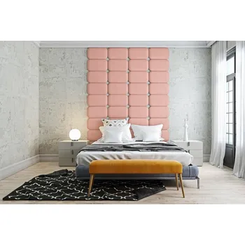 Čalouněný nástěnný panel Classic plus 60/30/5 cm - světle růžová