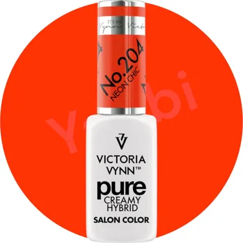 Lak na nehty Hybridní lak barevný lak Victoria Vynn 204 Neon Chic 8 ml